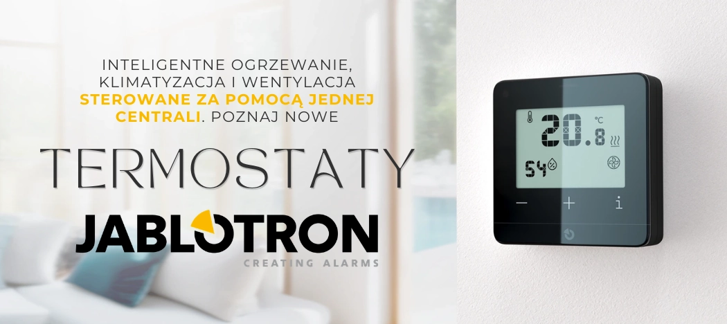 Inteligentne termostaty JABLOTRON 100 – zdalne sterowanie ogrzewaniem