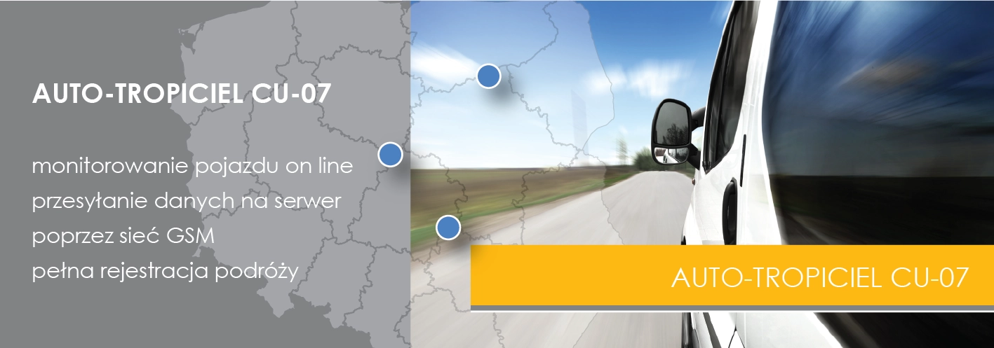 Auto-tropiciel CU-07 - monitorowanie pojazdów