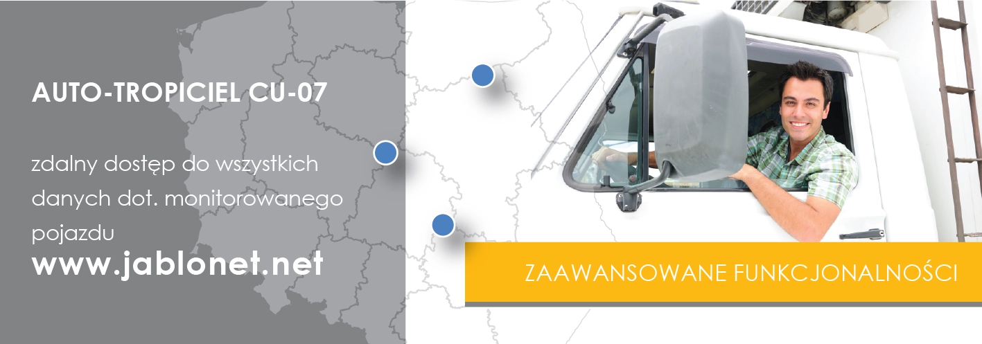 Auto-tropiciel CU-07 - monitorowanie pojazdów